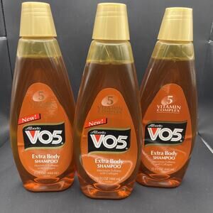 3 VTG 90’s Alberto VO5 Extra Body Shampoo 5 Vitamin Complex Collagen 15oz NOS